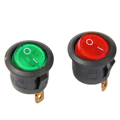 12V DC 20A 20Mm Loch Fit Beleuchtetes Signallicht Runder elektronischer Spst-Schalter