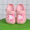 New Sanrio Child Summer Slipper Cute Hello Kitty Pattern Non-slip EVA Hole Shoes Beach Sandals Garden Shoes House Slippers