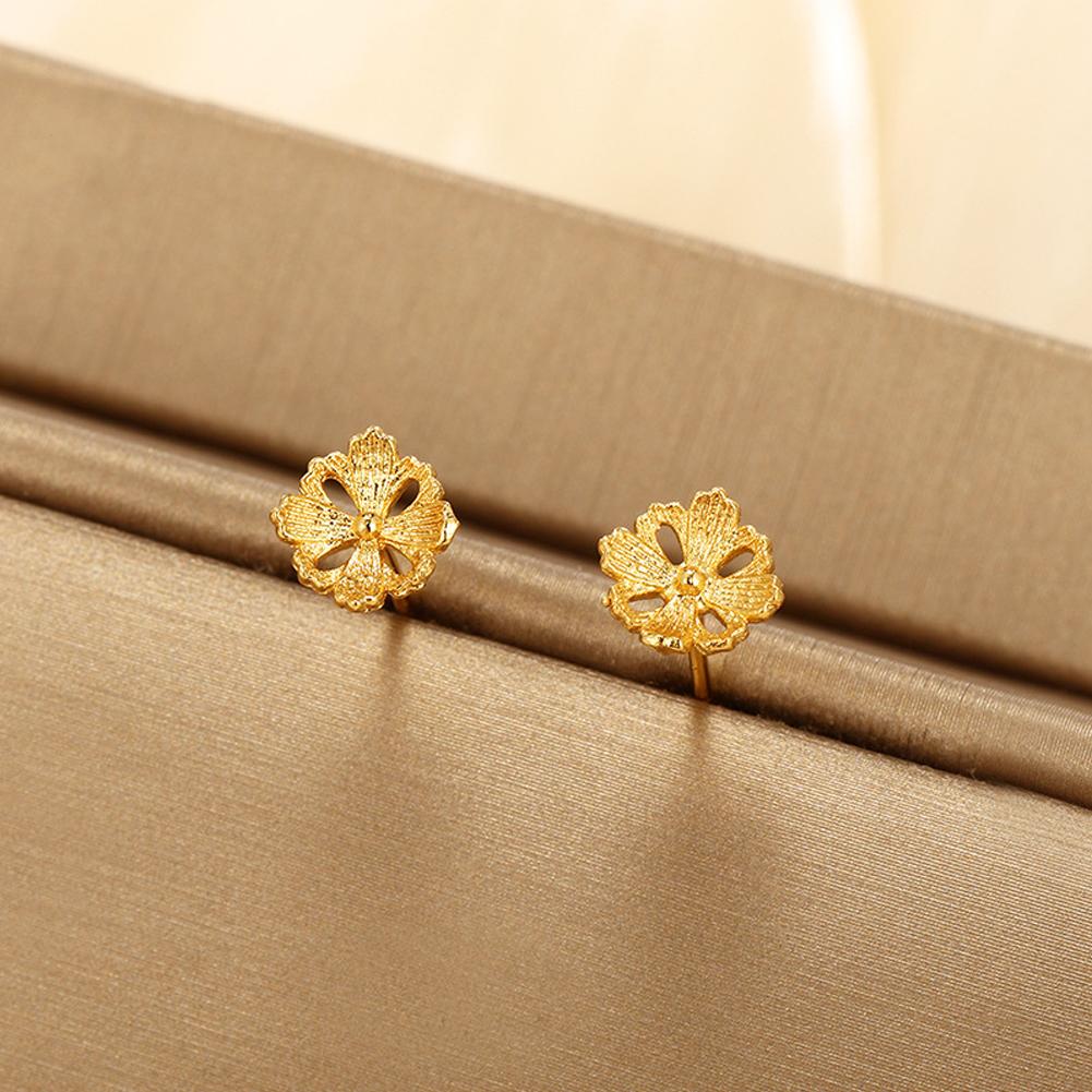 Vintage Earrings Flowers Ear Studs For Girl Simple Jewelry Fashion Classic Earrings Jewelry Party Gifts