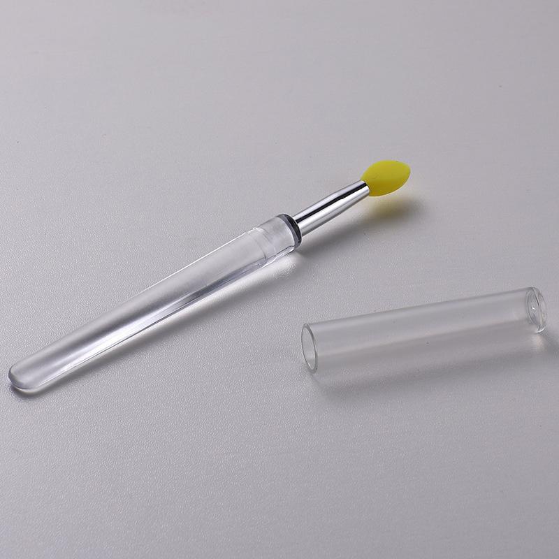 Portable Lip Brush Multifunctional Soft Silicone Head Lip Balm Lipstick