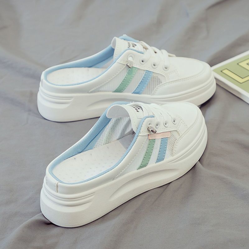 

Модные и универсальные летние новые женские туфли, повседневные тапочки, внутренняя платформа, белые туфли, удобные и универсальные 40