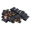 10 Sets Of 3 Holes Full Waterproof Car Connector Porous Core Plug Seat Terminal Connector