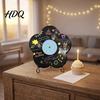 Flower Vinyl Record Diy Ornament DIY Custom Board with Creative Ornament Display Stand Design Personalized Birthday Anniversary Message Board Sign