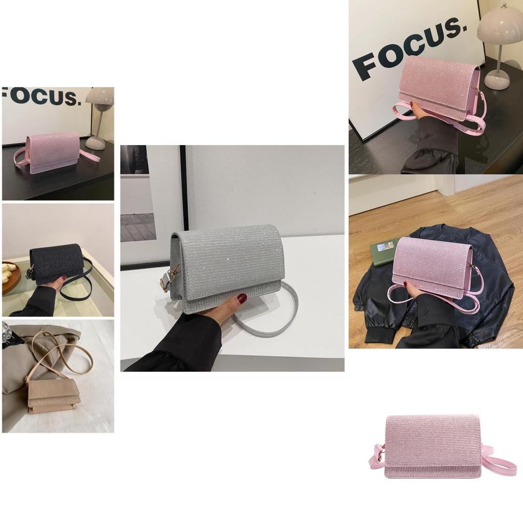 Fashionable Shiny Small Bag For Women Trendy 2024 Summer Pu Crossbody Handbag