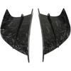 Motorcycle Side Wind Fin Motorcycle Side Spoiler Front Fairing Aerodynamic Winglets for Z900 Z1000 (Marble Grain)