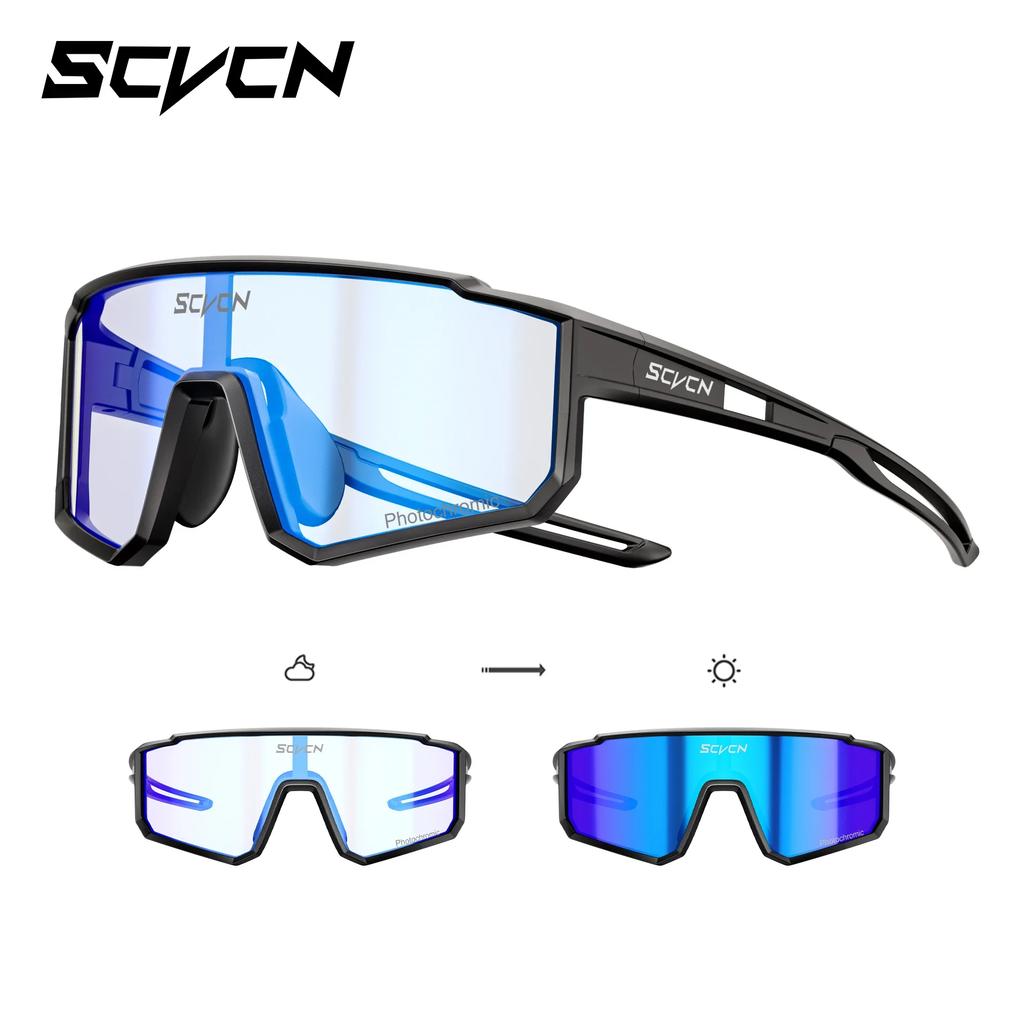 SCVCN Kids Polarized Cycling Sunglasses Sports Photochromic UV400 Boy Baseball Glasses Outdoor Eyewear Running Hiking Sunglasses