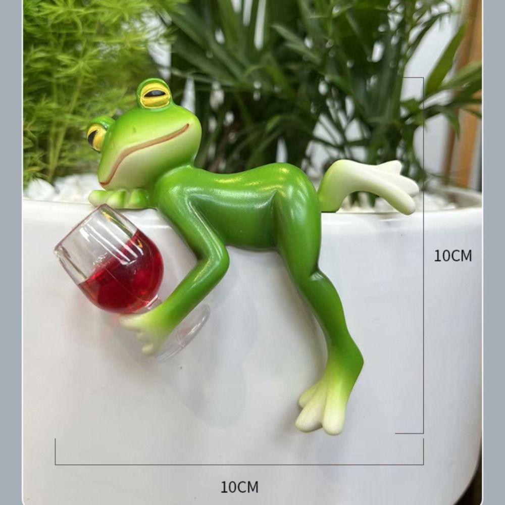 Hanging Flower Pot Edge Glass Fish Tank Pendant Resin Simulation Animal Ornament