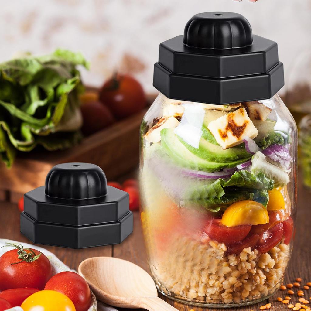 2 Pieces Universal Vacuum Silicone Stain Resistant Food Sealer for Regular Mouth Jars Canning