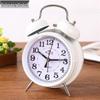 Vintage-style Metal Alarm Clock with Horseshoe Bell Sound, Spring-Wound for Students