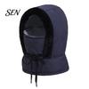 Thickened Winter Headwear Unisex Windproof Balaclava, Ski Mask Neck Warmer, Face Full Coverage Headgear Fleece Lined Hat for Men Women Skiing Cycling