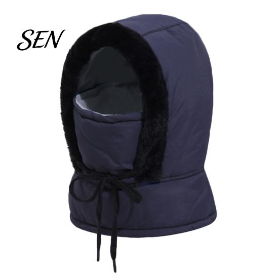 Thickened Winter Headwear Unisex Windproof Balaclava, Ski Mask Neck Warmer, Face Full Coverage Headgear Fleece Lined Hat for Men Women Skiing Cycling