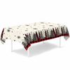 Plastic Table Cover Disposable Party Tablecloths Retro Christmas Tablecloth  Christmas Decoration