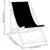 Beach Chairs 2 Pcs Foldable Grey Aluminum and Textilene