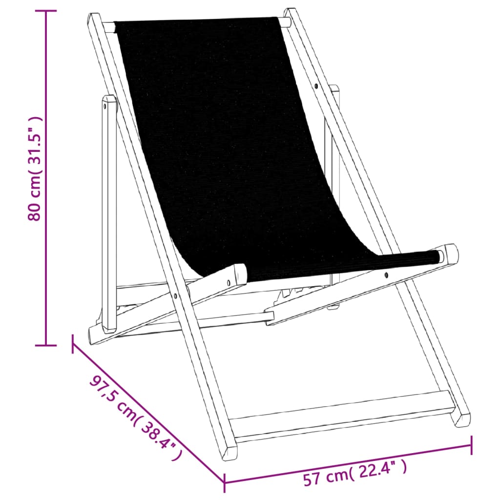 Beach Chairs 2 Pcs Foldable Grey Aluminum and Textilene