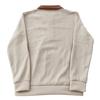 Men Quarter Zip Shirt Long Sleeve Turndown Collar Pullover Color Block Jacquard Sweatshirt with Elbow Patches for Daily Wear