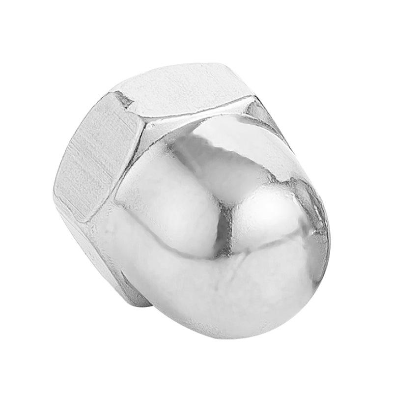 Hexagonal 201/304 Stainless Steel Cap Nut with Integrated Cover, Sizes: M3, M8, M18