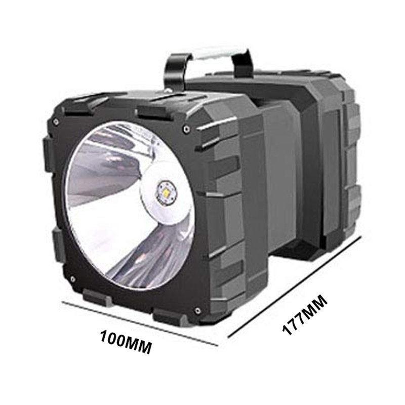 Ultra-Bright 40W Double Heads Flashlight L2+35 SMD Lamp Beads Searchlight USB Rechargeable Portable Outdoor Emergency Light