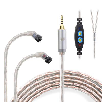 Okcsc JBX Recable JH 4Pin Earphone Cable for For JH Audio For Compatible with JH13 V2 Layla OFC Length Earphones/Headphones Astell&Kern JH11, PRO,