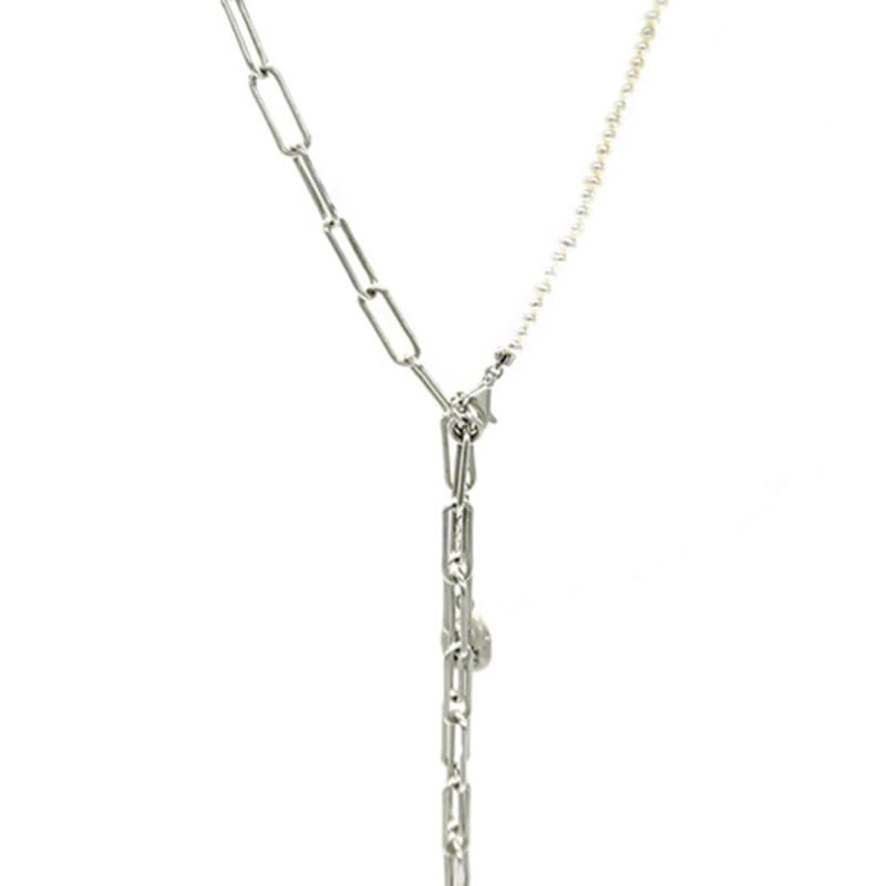 URNAVY Pearl Chain Necklace