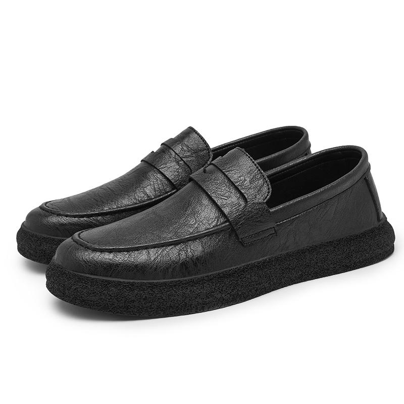 FashionSpring Autumn Leather Loafers Slip On Fashion Shoes Outdoor Casual Classics Casual Breathable Driving Men Shoes Male Moccasins