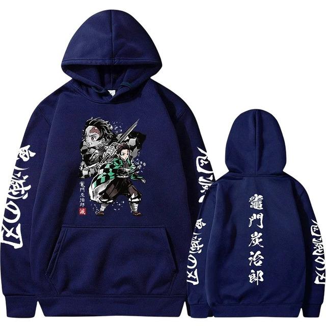 Demon Slayer Japanese Anime Hoodie Pullovers Men Women Sweatshirts Harajuku Print Tops Casual Fashion Streetwear Clothing Tops