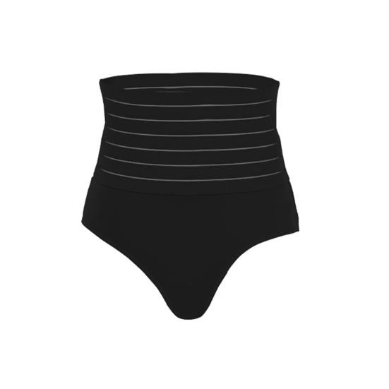 

Шикарные бесшовные трусики с высокой талией в полоску XL