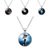 Stylish Michael Jackson Single-sided Gem Pendant Necklace Factory Direct Sale