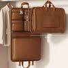 PU Leather 6-in-1 Hanging Travel Organizer for Clothes, Underwear, and Pants