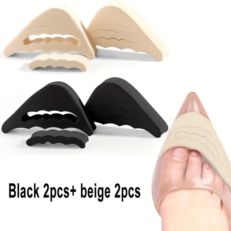 

4PCS High Heel Toe Separators, Soft Memory Foam Non-Slip Inserts, Shoe Fit Reducer & Blister Protector