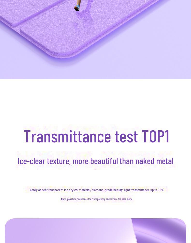 Průhledné ochranné pouzdro s otvorem pro pero pro Huawei Matepad 11.5S TGY - skládací design do tvaru Y