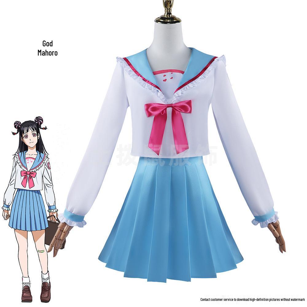 2024 Anime BUCCHIGIRI Burst Jin Mahoro Akuto Cosplay Costume Set