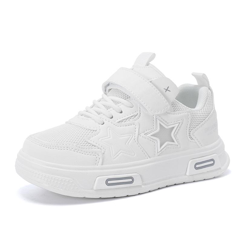 

Children s five-pointed star thick baseplate shoes 2025 spring and autumn new girls foreign style color matching versatile casual shoes 37