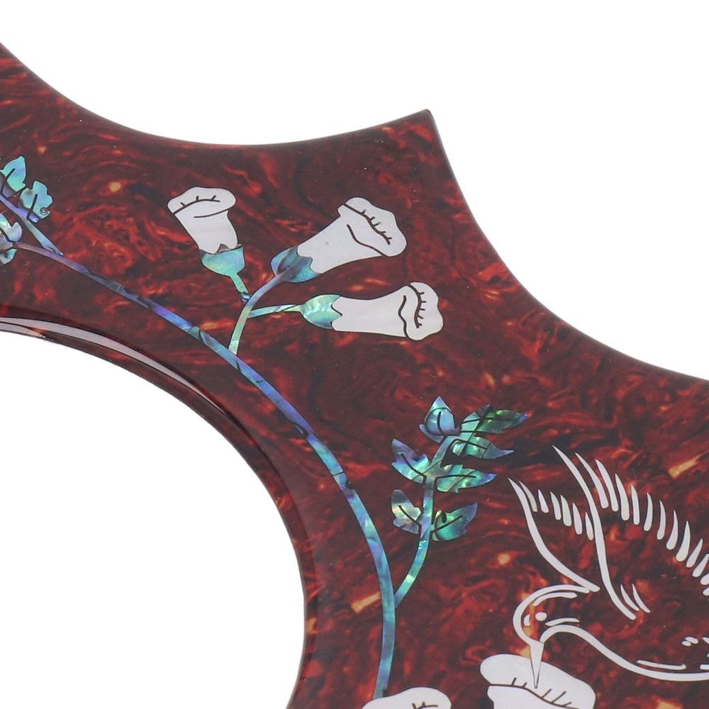 Rotes Schildpatt Akustikgitarren-Schlagbrett 2 mm Dick Hummingbird Schlagbrett Für Akustikgitarre