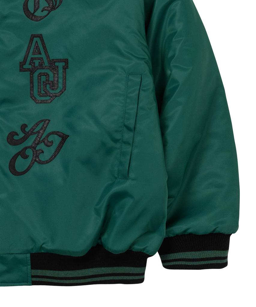 Ajobyajo Nylon Baseball Jacket [Green]