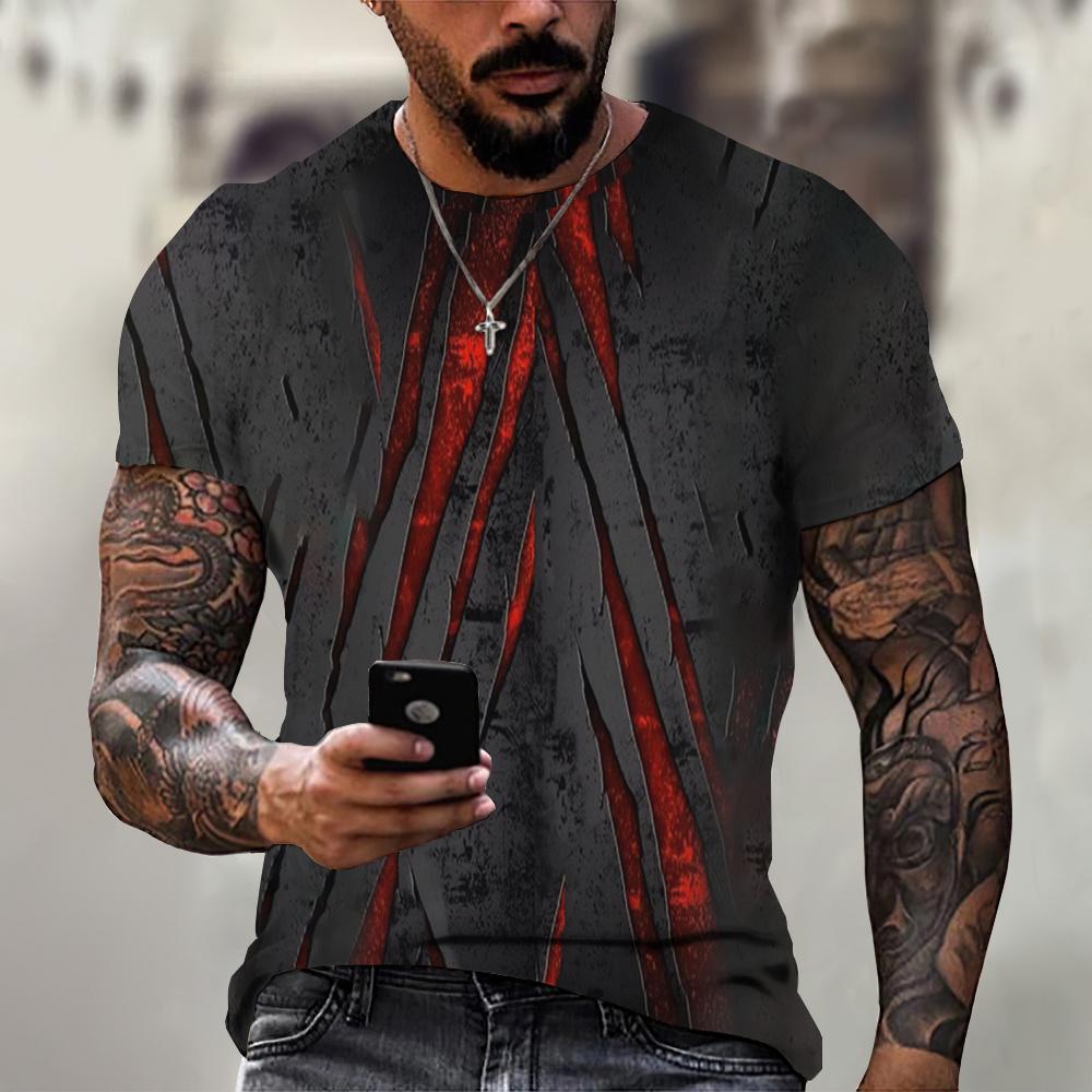 

Summer T-shirt Hip Hop Series Digital 3D Printed Men s Short Sleeved Sports T-shirt Top 6xl