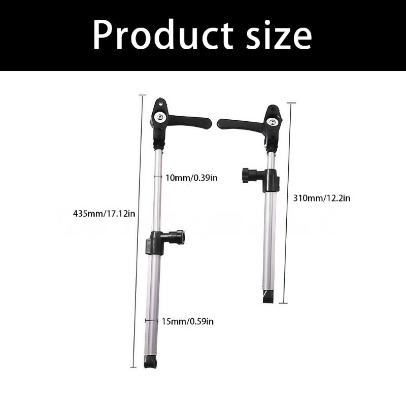 2Pcs 310‑435mm Motorhome Window Support Rod Telescopic Aluminum Lift Strut Campers Caravand Yacht Accessories