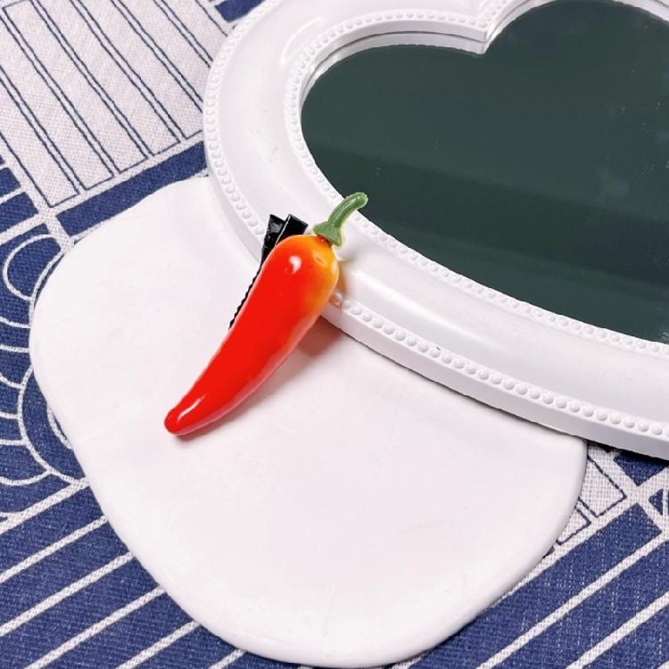 Unique And Practical Resin Hair Clip Shaped Like Fruits And Vegetables Hairpin Suitable For Girls' Everyday Styling