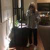 Autumn Striped Loose Long Sleeved T-shirt for Women