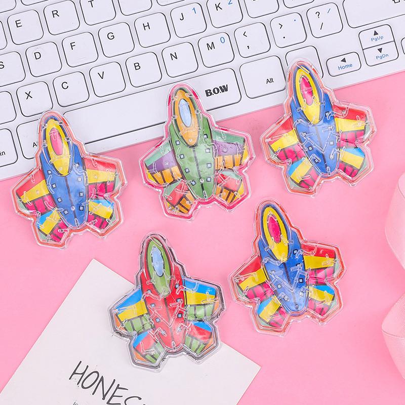 Marble Plastic Childrens Bead Maze Toy With Aircraft Shape For Educational Fun