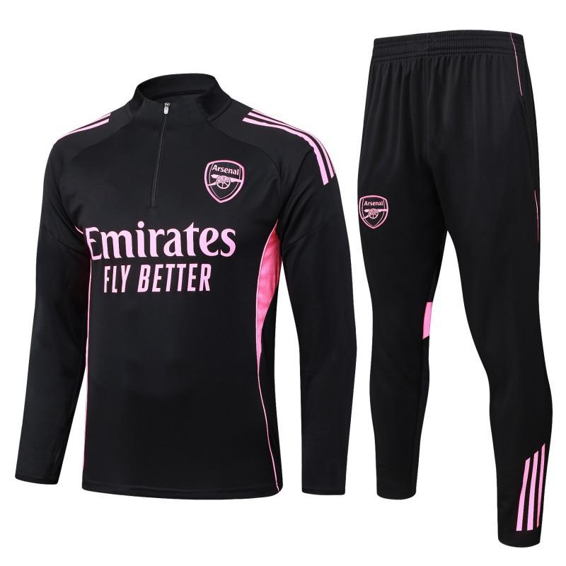 Paris Fußball Trainingskleidung Arsenal Manchester City Crescent Betis Flamenco Halb-Reißverschluss Langarm Anzug
