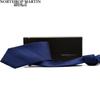 North Martin Men's Premium 100% Mulberry Silk Tie