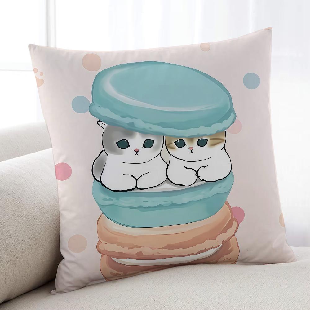 Cute MMofusandES cushion cover Home Bedding Sofa living Room pillowcase Simple Soft Skin Cushion Cover Party Gift
