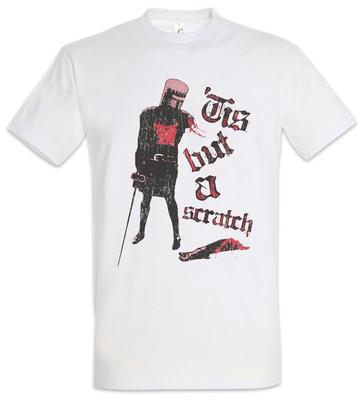 Tis But A Scratch T-Shirt Monty Fun TV Python Black and the holy Kinght Grail