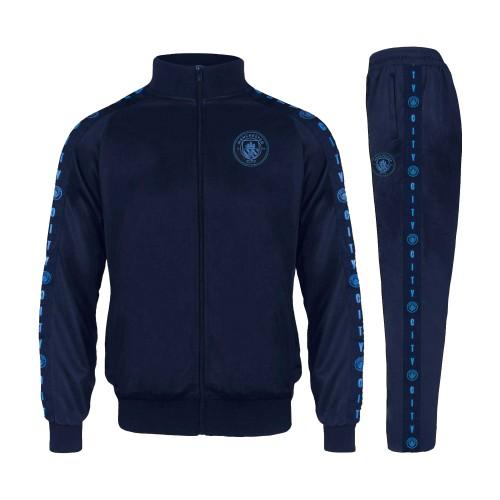 Manchester City FC Mens Taped Tracksuit