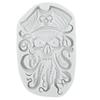 Skull Pirate Silicone Molds Octopus Pirate Fondant Mold Cake Decorating Tools Cupcake Topper Candy Chocolate Gumpaste Mold