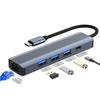 High-Speed RJ45 Ethernet Adapter: 2.5G Type-C & USB 3.0 to Network Cable, Driver-Free Gigabit Network Card