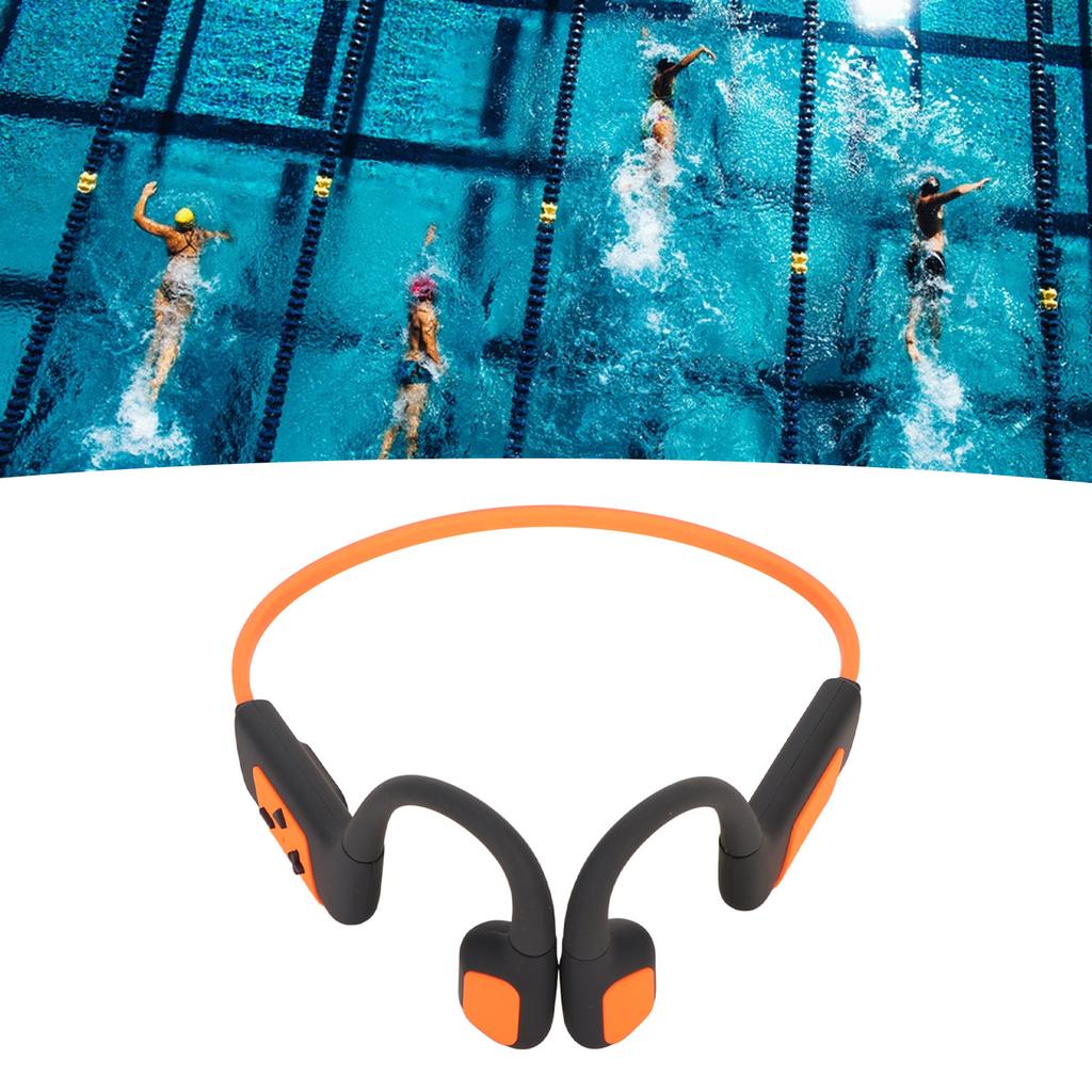 Headset 32GB Bone Conduction Swimming Diving Sport Headphones IPX8 Waterproof Wireless   Earphone