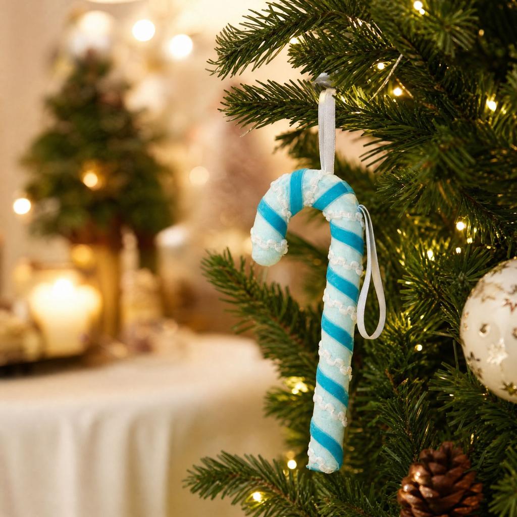 Large Candy Cane Christmas Ornament, Hanging Decoration for Christmas Tree and Home