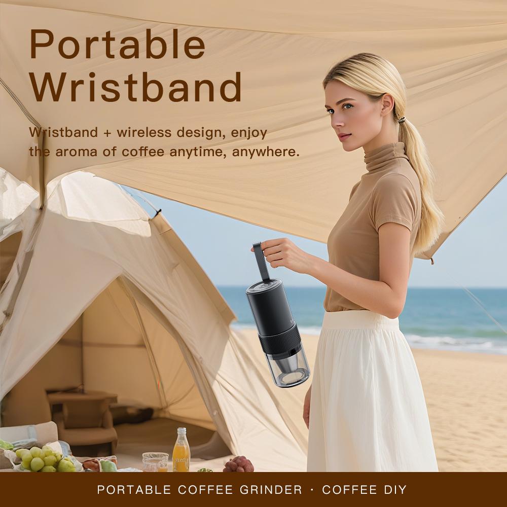 2025 New Portable USB Electric Coffee Bean Grinder 2000mAh Rechargeable Grinders Household Mini Coffee Machine hot sell