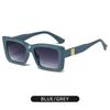 New Fashion Square Sunglasses Trendy Light Luxury Sunglasses For Men's High-end Ultraviolet-proof Large Frame